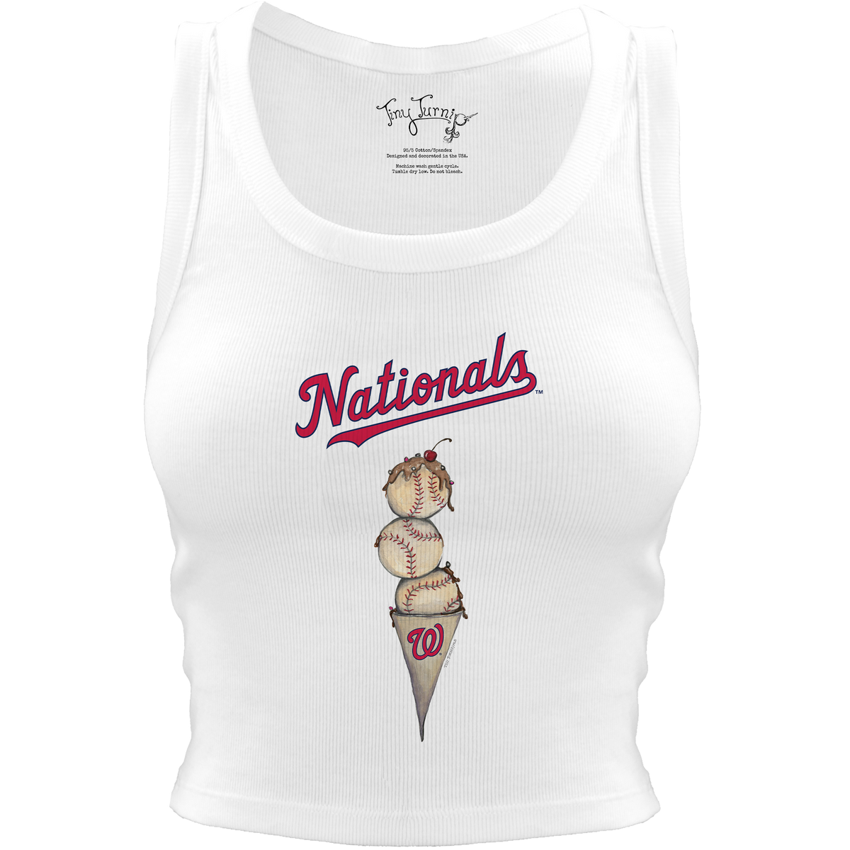 Washington Nationals Triple Scoop Crop Tank