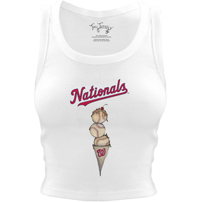 Washington Nationals Triple Scoop Crop Tank
