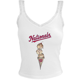 Washington Nationals Triple Scoop Lace Tank