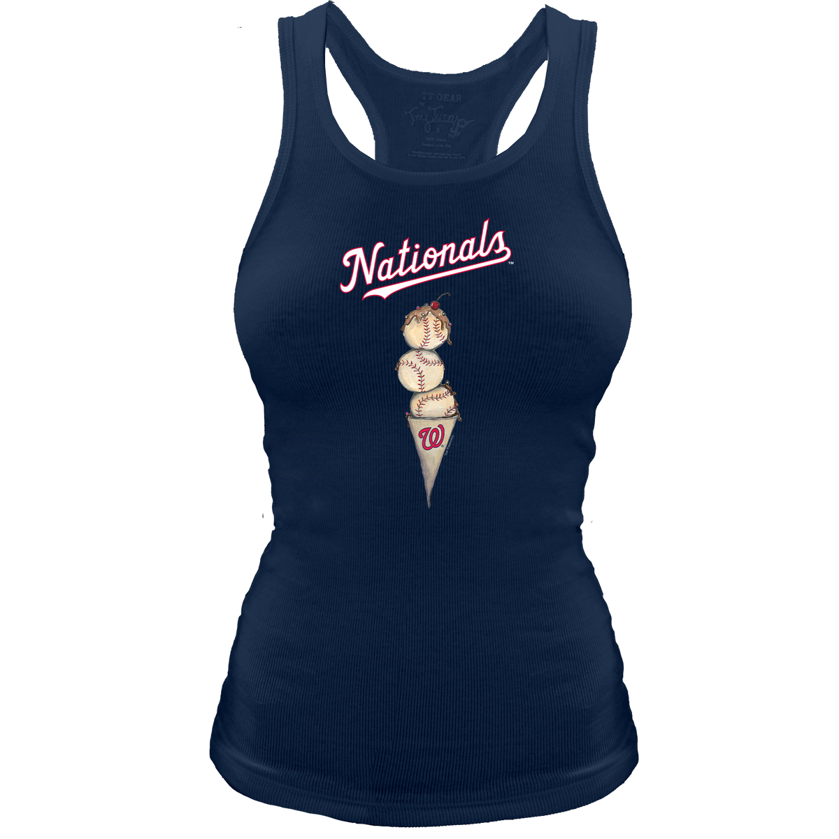 Washington Nationals Triple Scoop Racerback Tank - Tiny Turnip