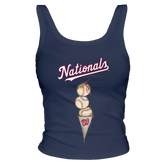 Washington Nationals Triple Scoop Ribbed Tank - Tiny Turnip