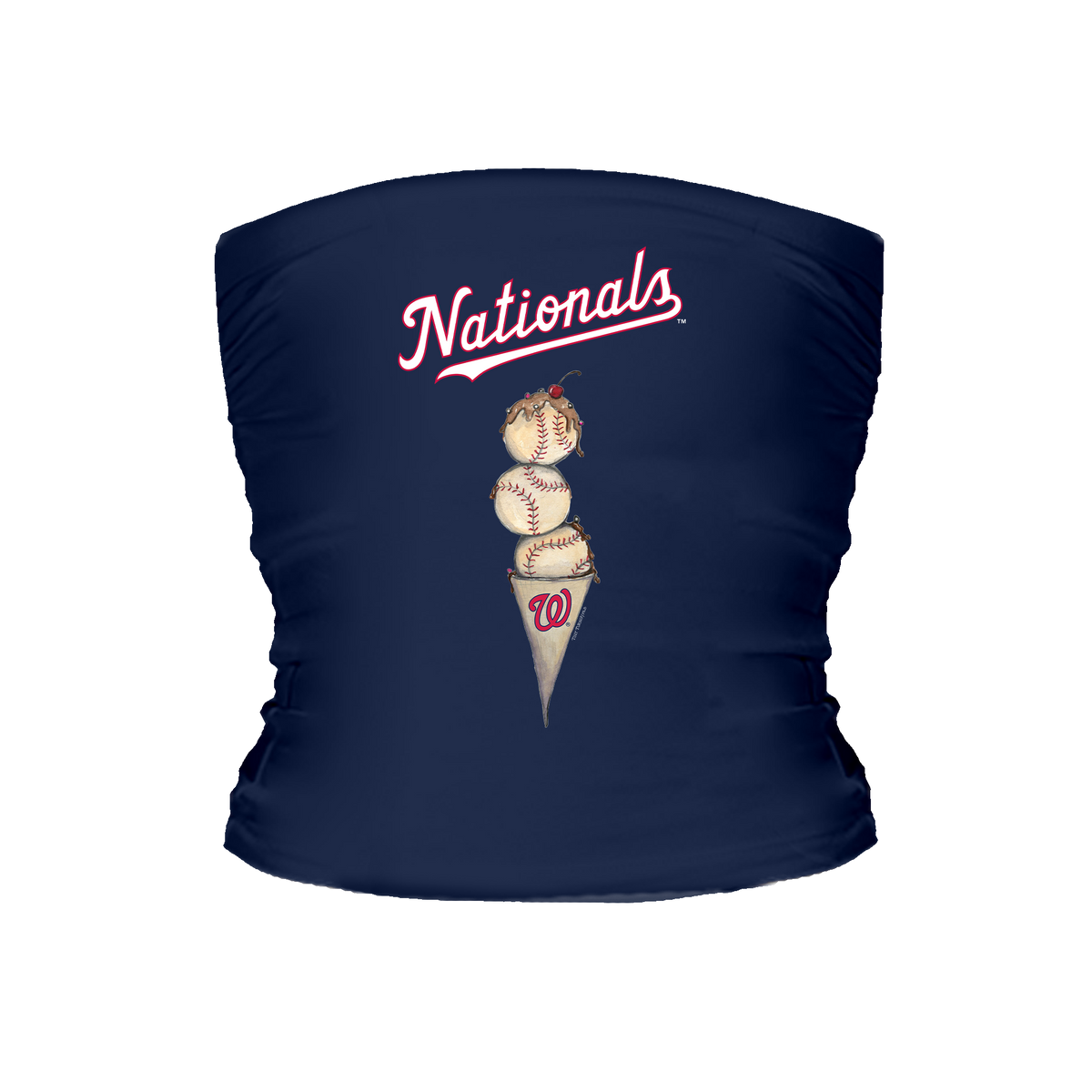 Washington Nationals Triple Scoop Tube Top - Tiny Turnip