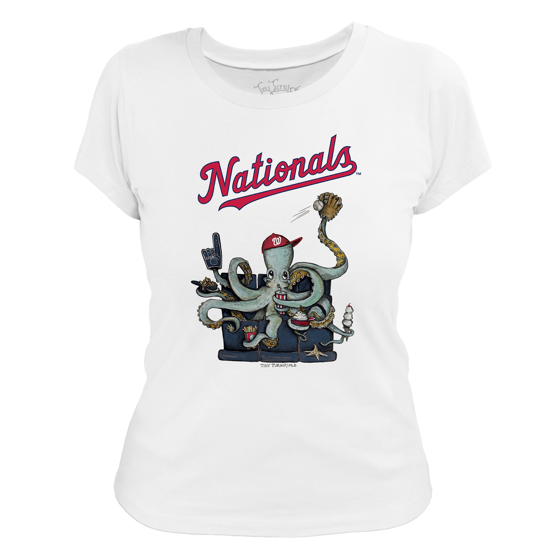 Washington Nationals Octopus Tee Shirt - Tiny Turnip