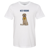 West Virginia Mountaineers Golden Retriever Unisex Tee Shirt