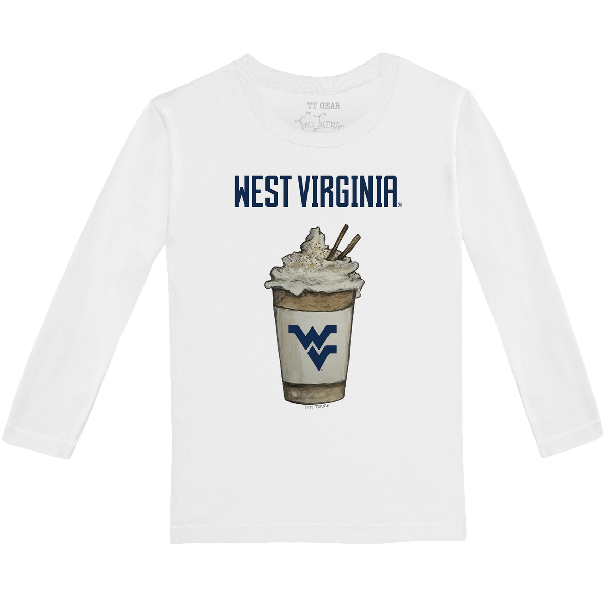 West Virginia Mountaineers Latte Long-Sleeve Tee Shirt