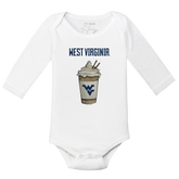 West Virginia Mountaineers Latte Long-Sleeve Snapper