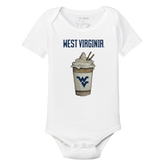 West Virginia Mountaineers Latte Short Sleeve Snapper