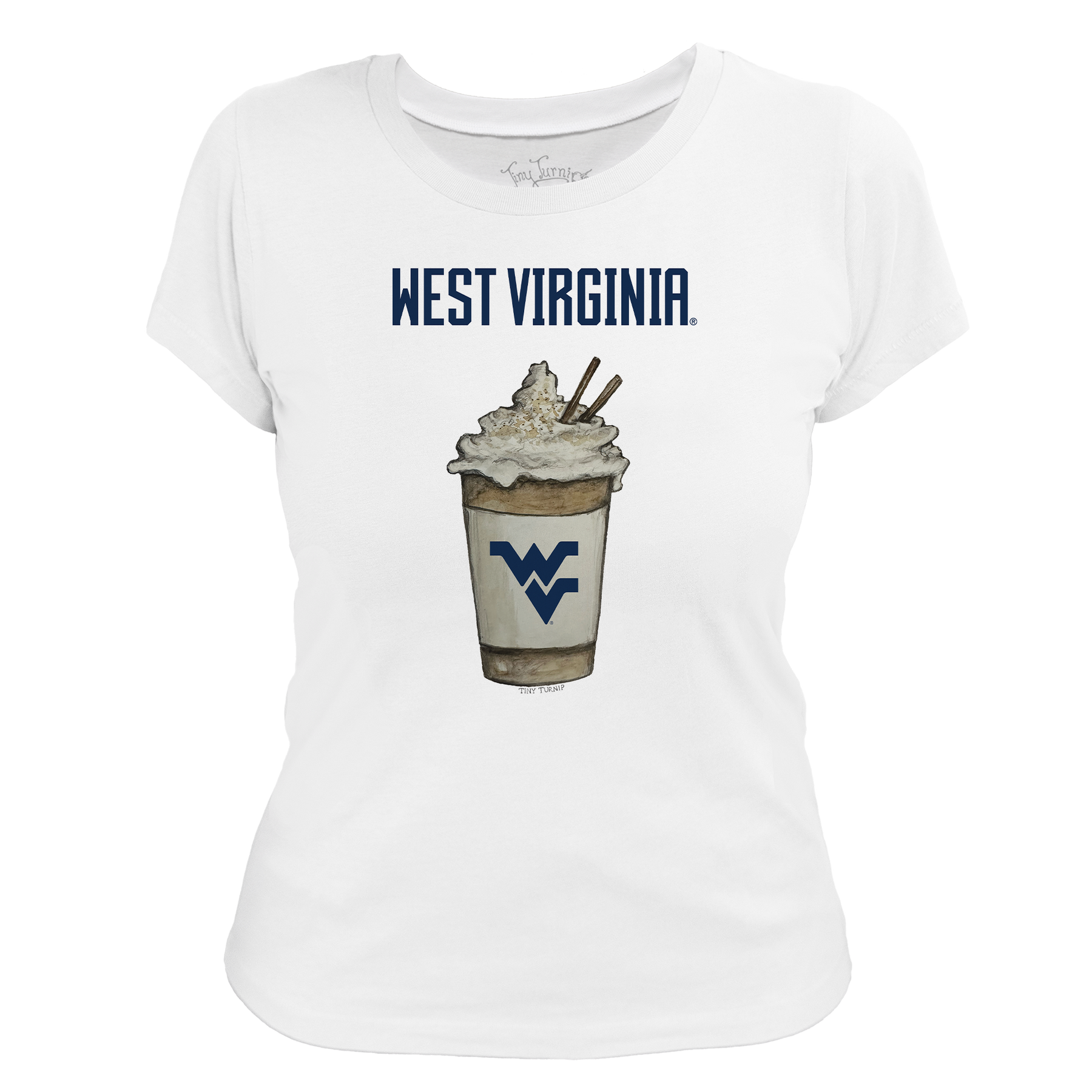 West Virginia Mountaineers Latte Women's Tee Shirt