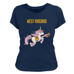 West Virginia Mountaineers Unicorn Women's Tee Shirt