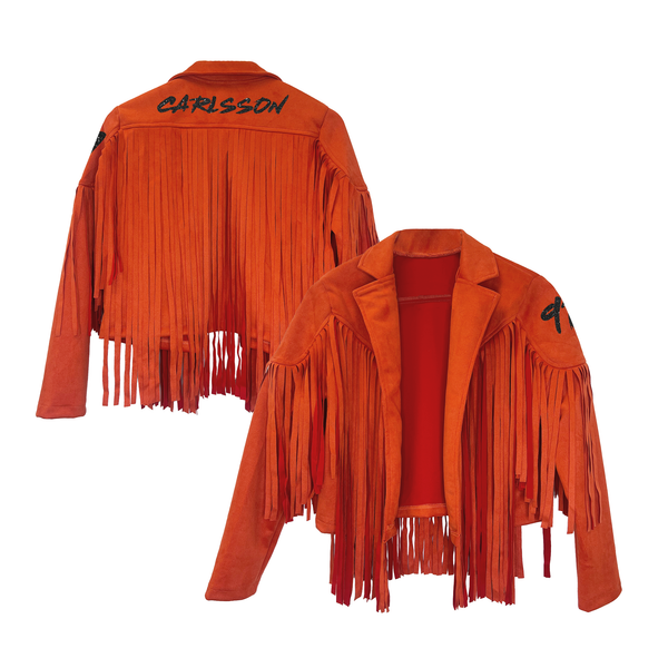 VIP Glitter Name and Number - Farrah Fringe Jacket - Tiny Turnip