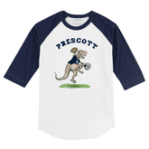 VIP Football: TT Rex w/ Name, Number - 3/4 Sleeve Raglan