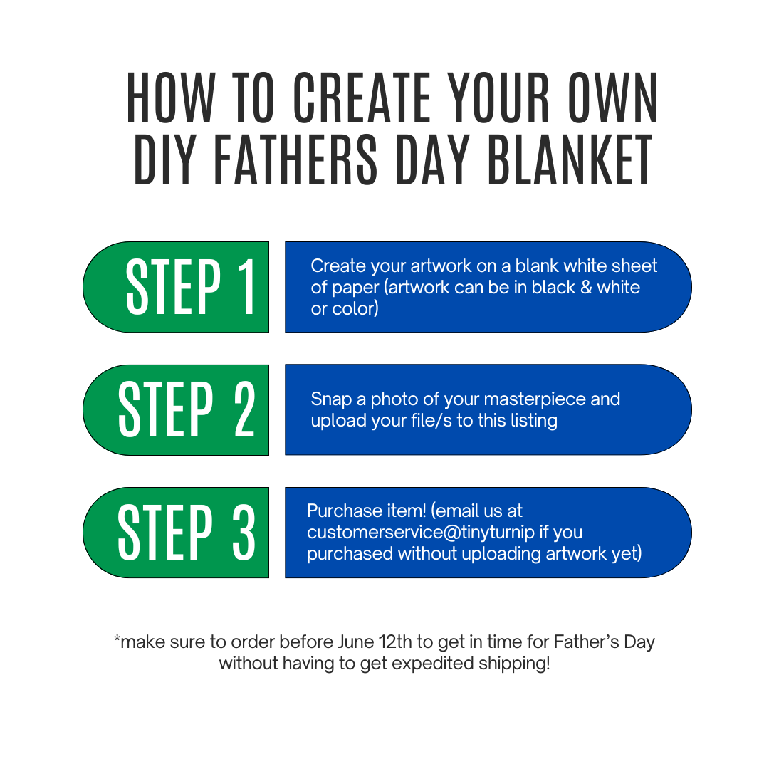 DIY Father's Day Velveteen Plush Blanket