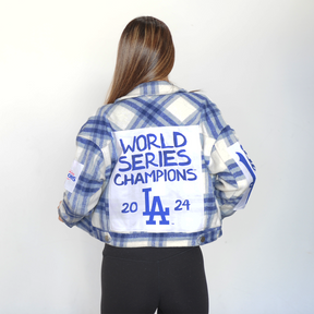 LA Dodgers Chelsea Freeman World Series Champs Flannel