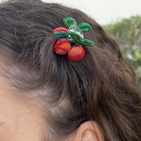 Cherry Mini Hair Clips