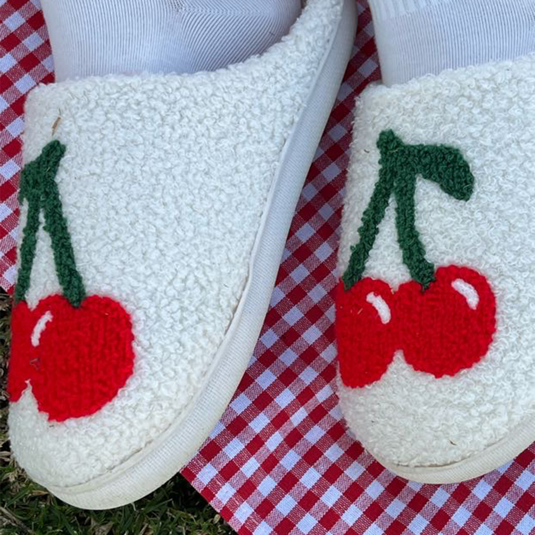 Cherry Slippers