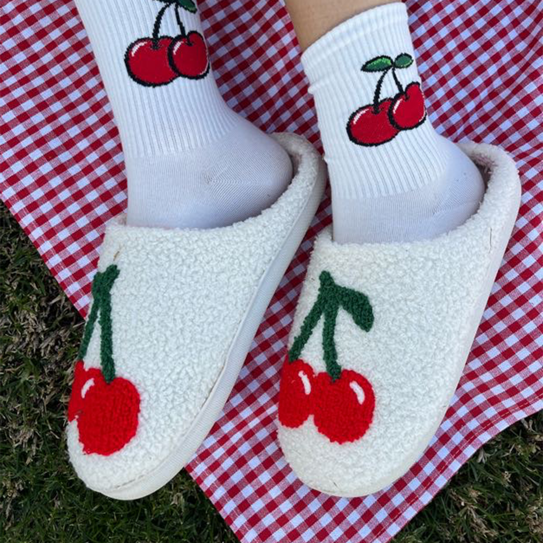 Cherry Slippers