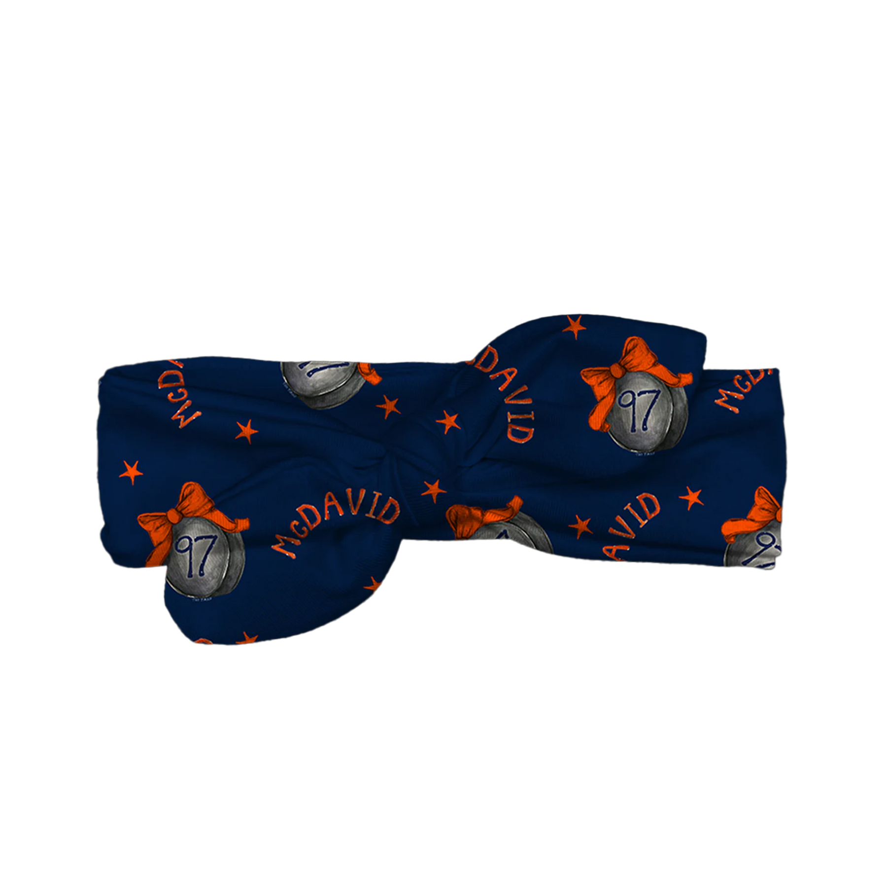 VIP NHL Hockey Bow w/ Name, Number - Headband - Tiny Turnip