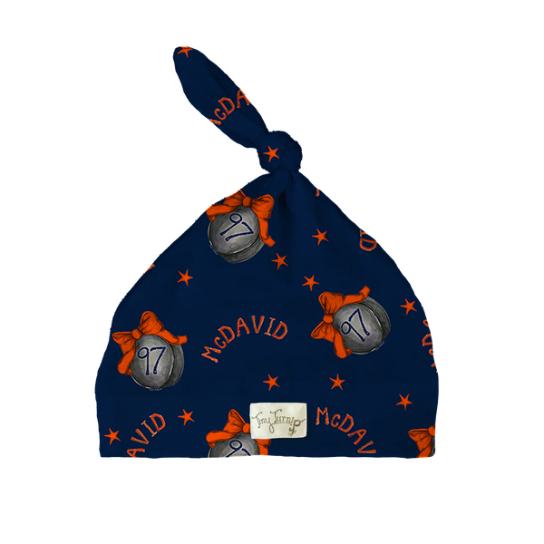 VIP NHL Hockey Bow w/ Name, Number - Beanie - Tiny Turnip