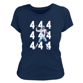 VIP Football: Number Grid w/ Player Photo - Women's Tee Shirt