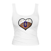 VIP Football: Heart w/ Signature, Number - Emmy Tank
