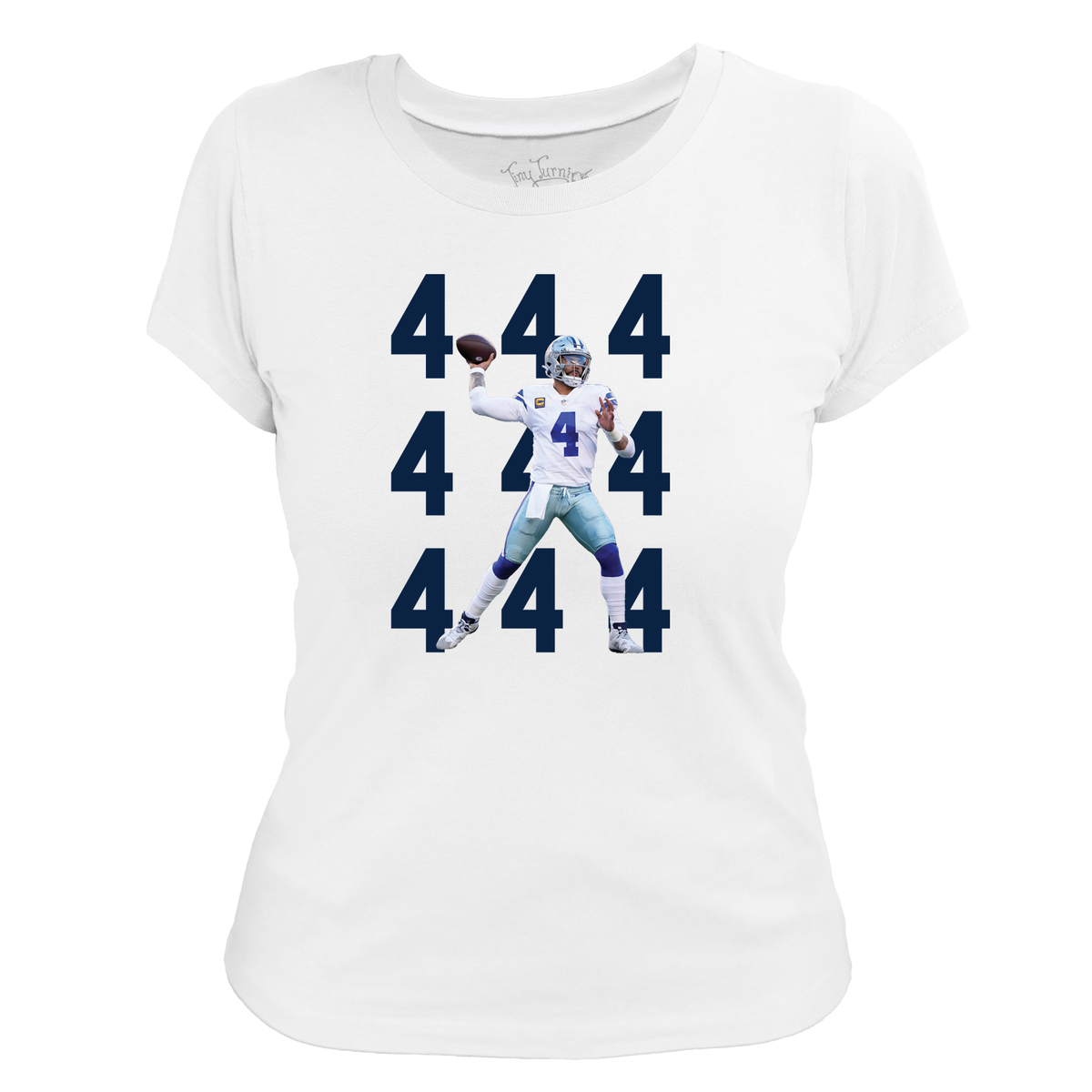 VIP Football: Number Grid w/ Player Photo - Women's Tee Shirt