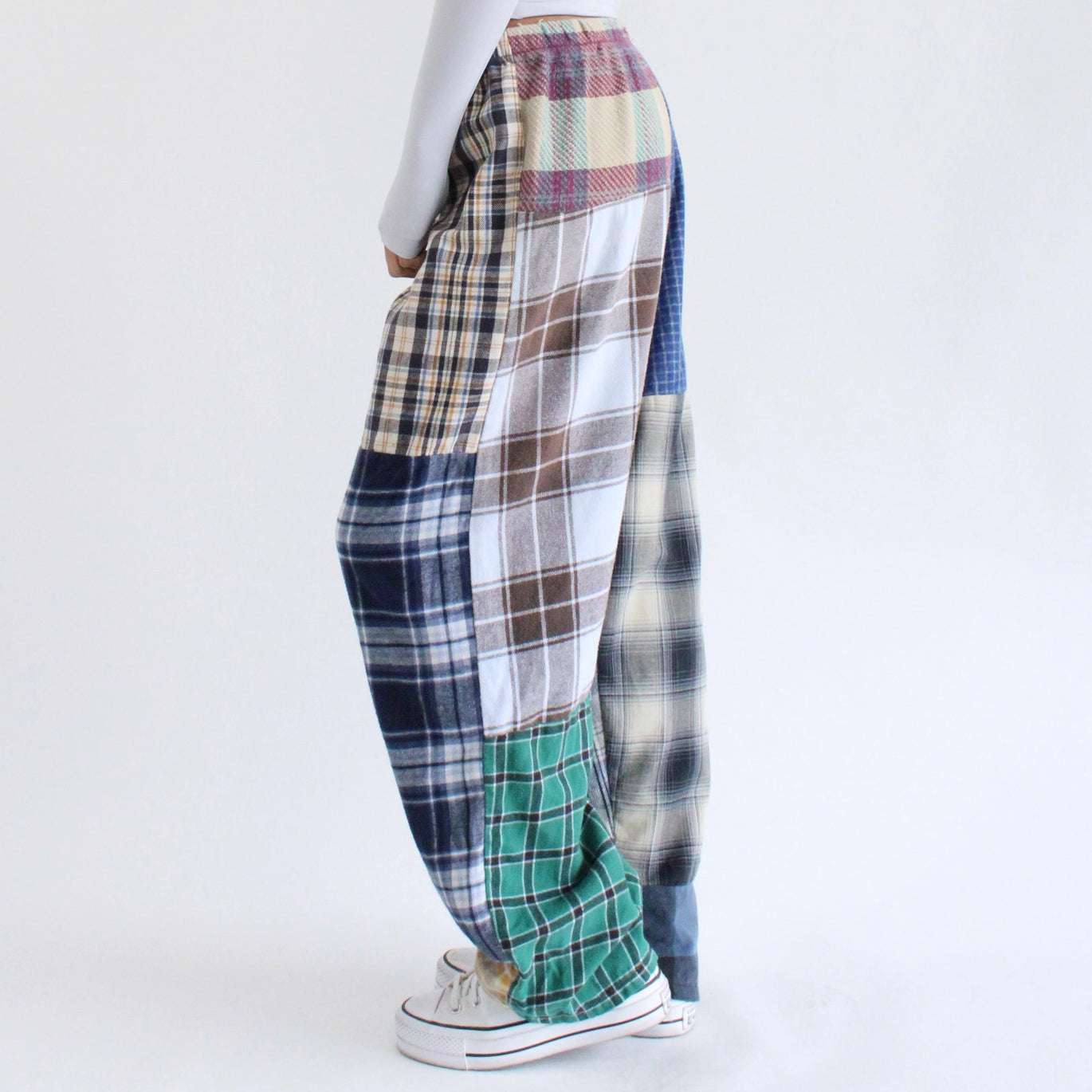 Flannel Patchwork Pants