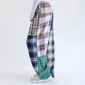 Flannel Patchwork Pants