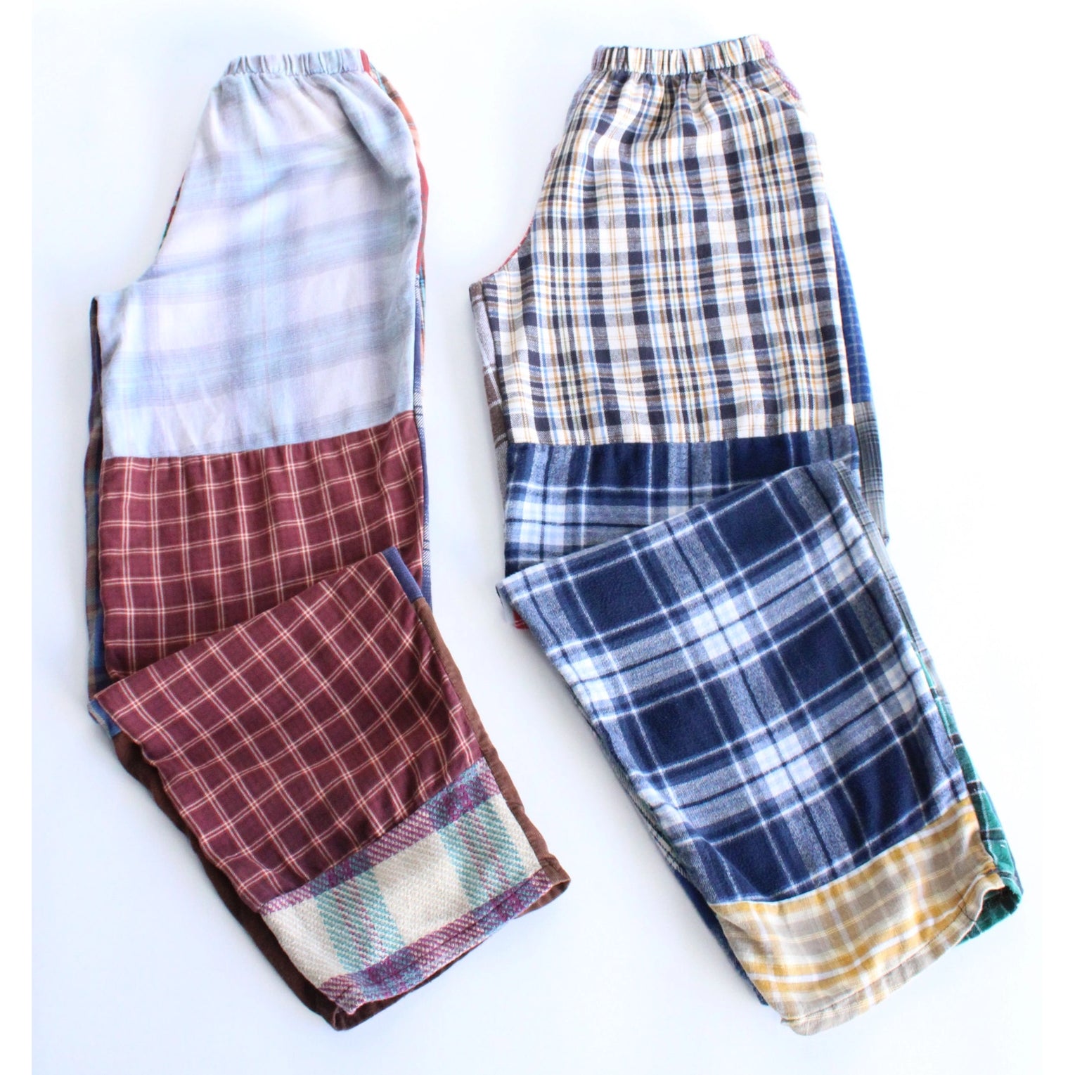 Flannel Patchwork Pants