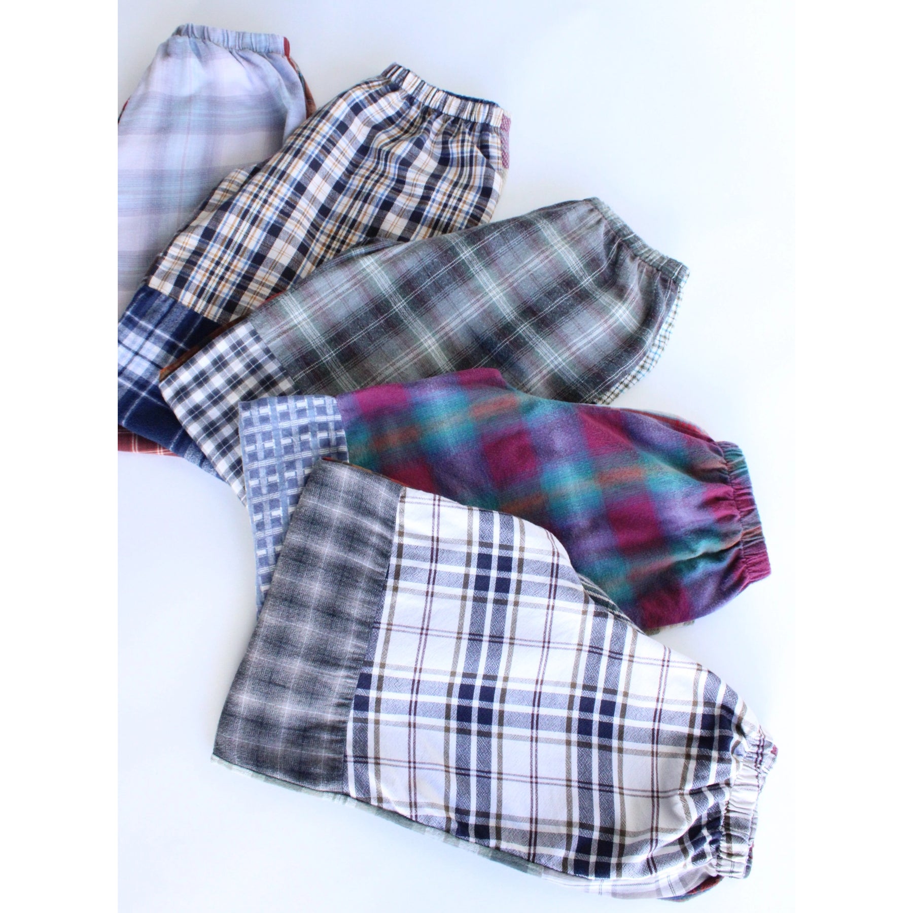 Flannel Patchwork Pants