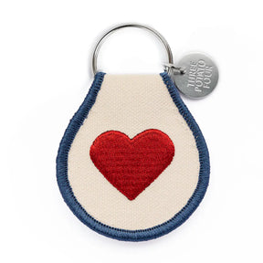 Heart Patch Key Chain