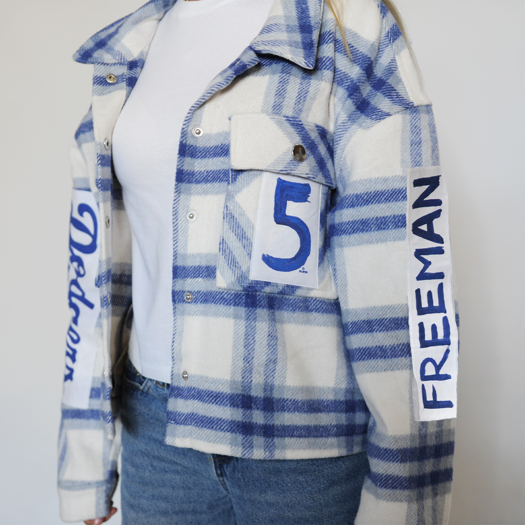 LA Dodgers Chelsea Freeman World Series Player Flannel