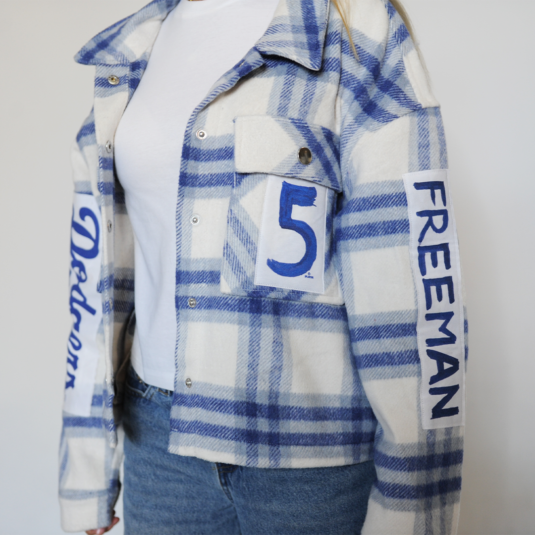 LA Dodgers Chelsea Freeman World Series Player Flannel