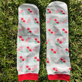 Cherry Sheer Socks