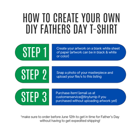 DIY Father's Day Unisex Tee Shirt