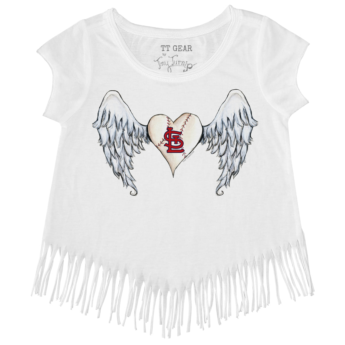 St. Louis Cardinals Angel Wings Fringe Tee