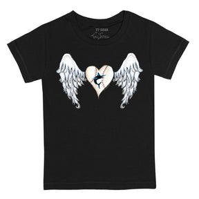 Miami Marlins Angel Wings Tee Shirt