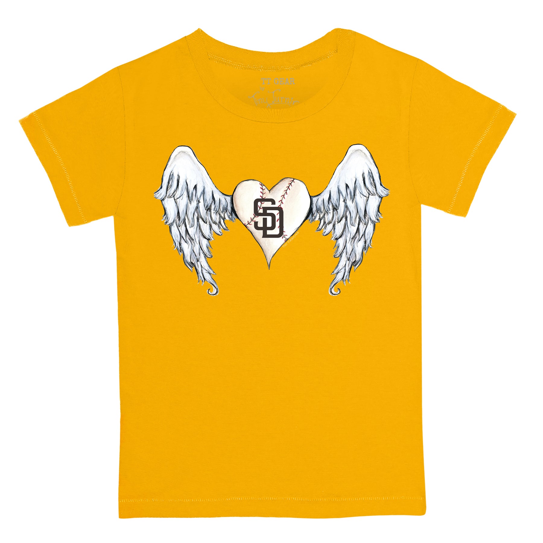 Women's Tiny Turnip White/Black Pittsburgh Pirates Angel Wings 3/4-Sleeve Raglan T-Shirt Size: Extra Small