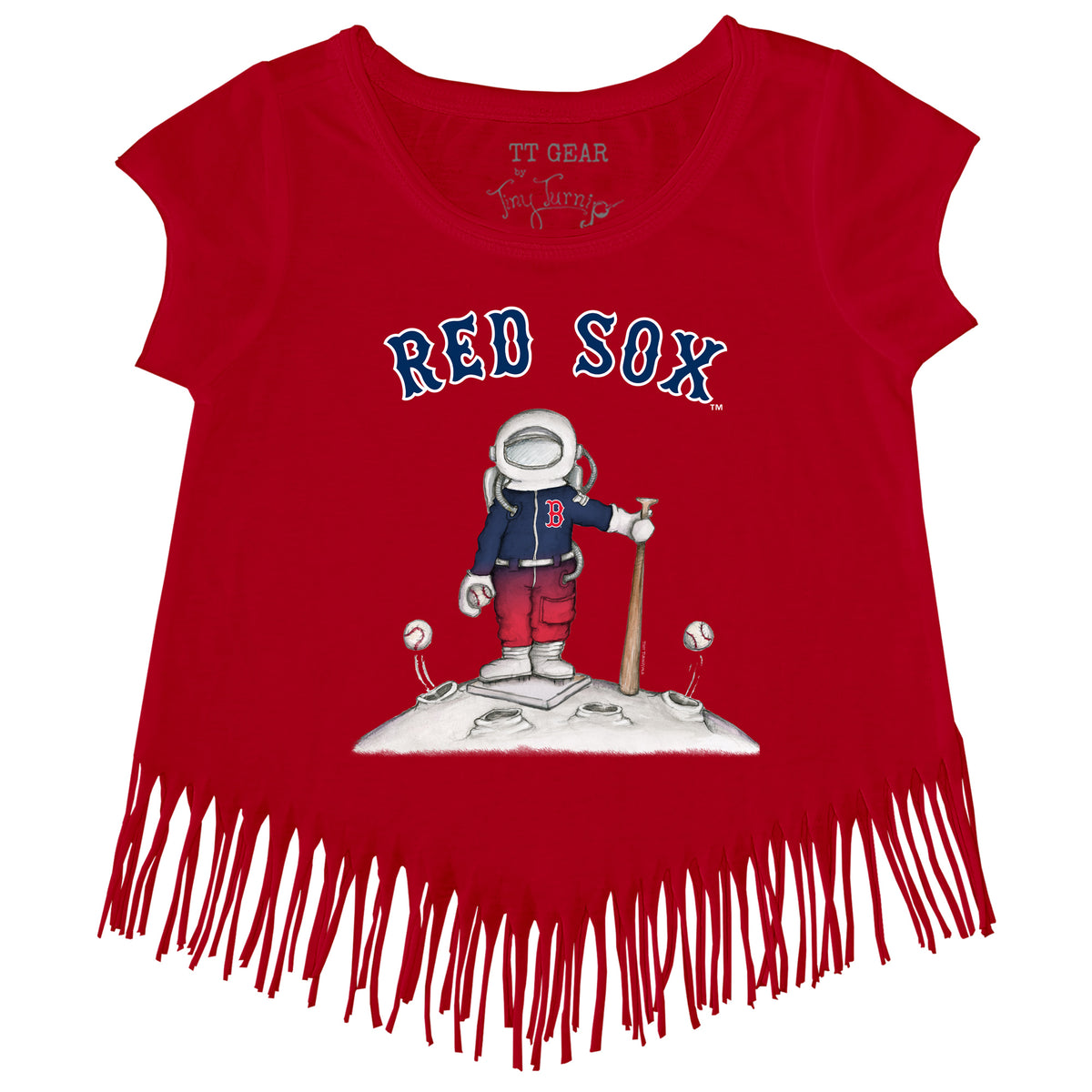 Boston Red Sox Astronaut Fringe Tee 3T / Red