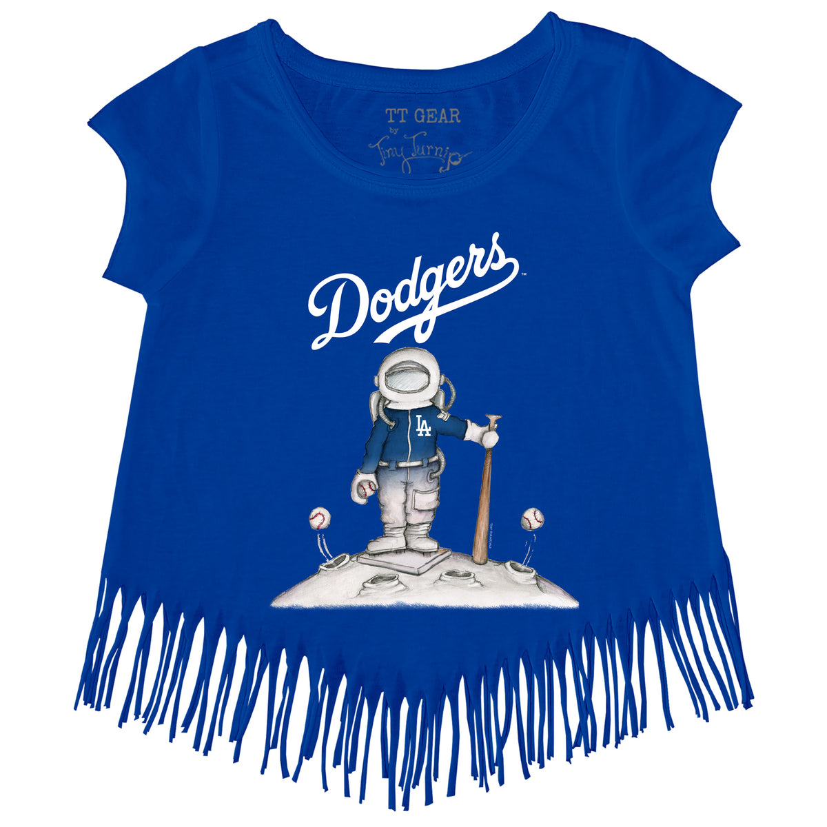Los Angeles Dodgers Astronaut Fringe Tee Youth XL (14) / Royal Blue