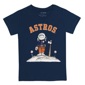 Infant Houston Astros Tiny Turnip Navy Teddy Boy T-Shirt
