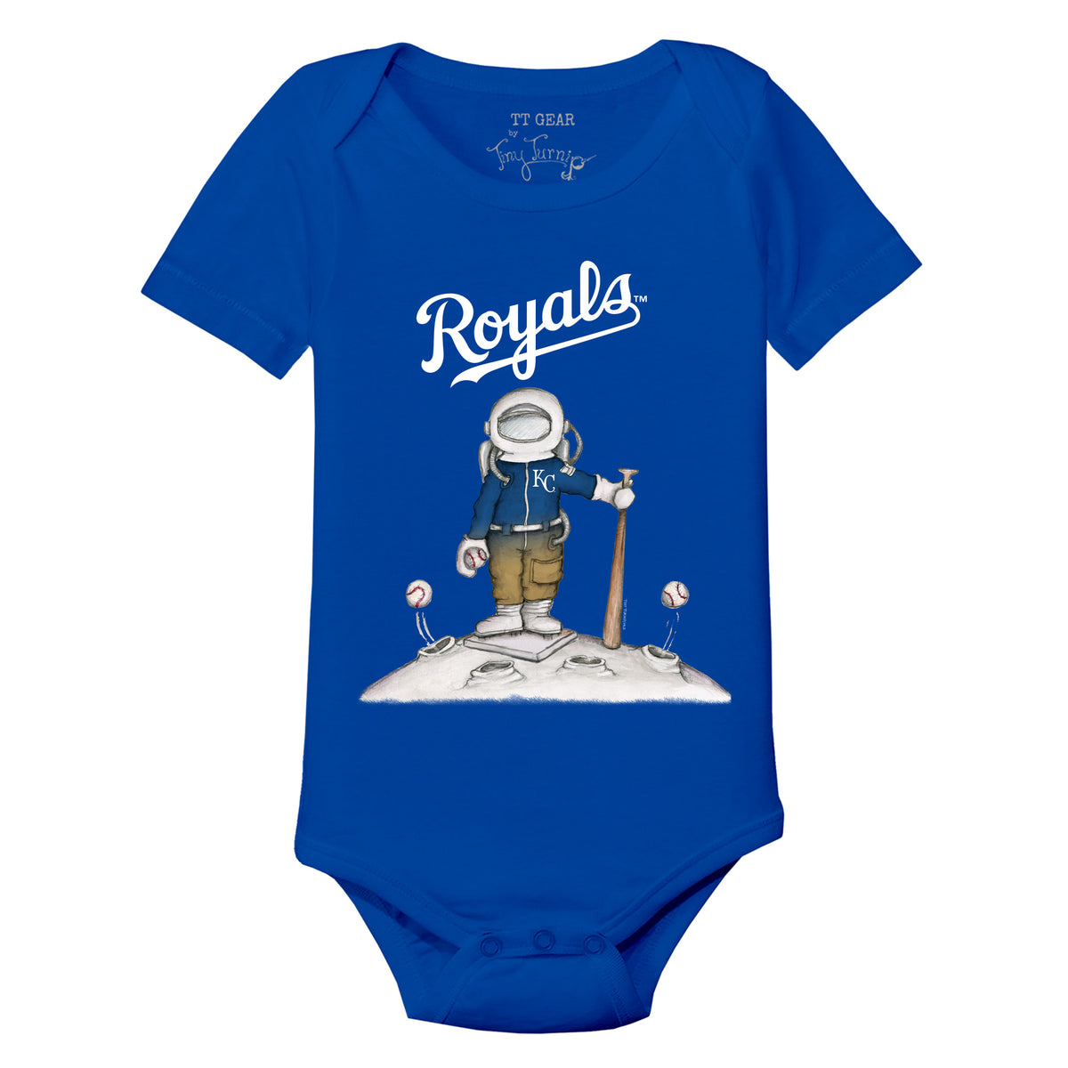 Lids Kansas City Royals Tiny Turnip Infant Peace Love Baseball T-Shirt -  White
