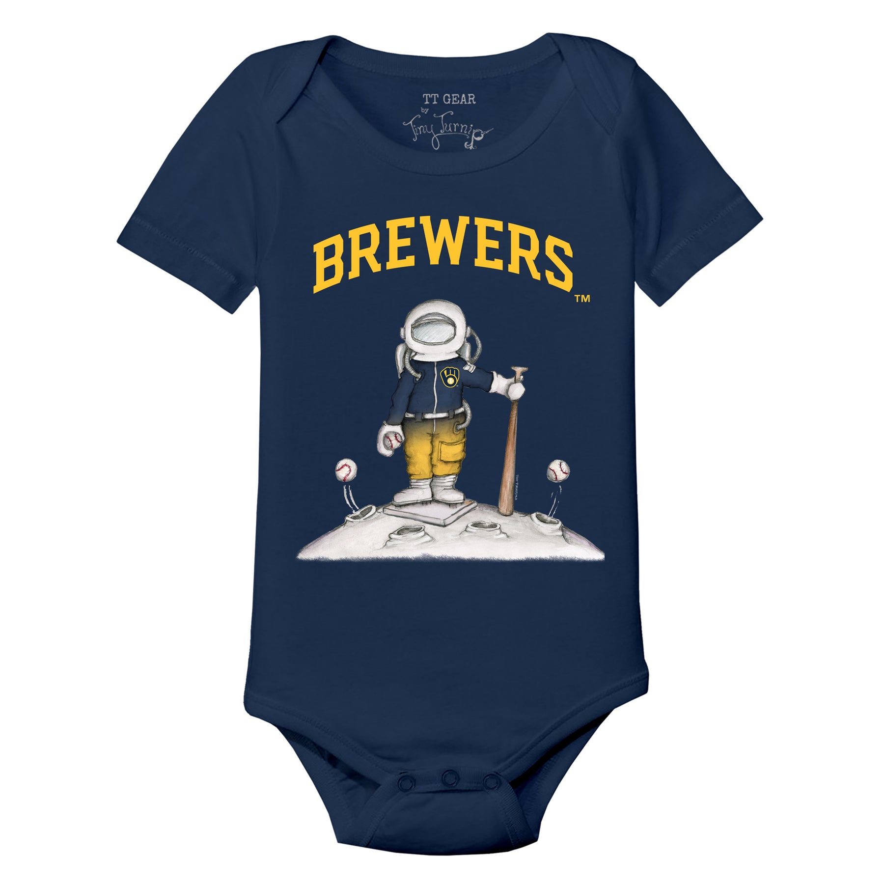 Milwaukee Brewers Astronaut Short Sleeve Snapper