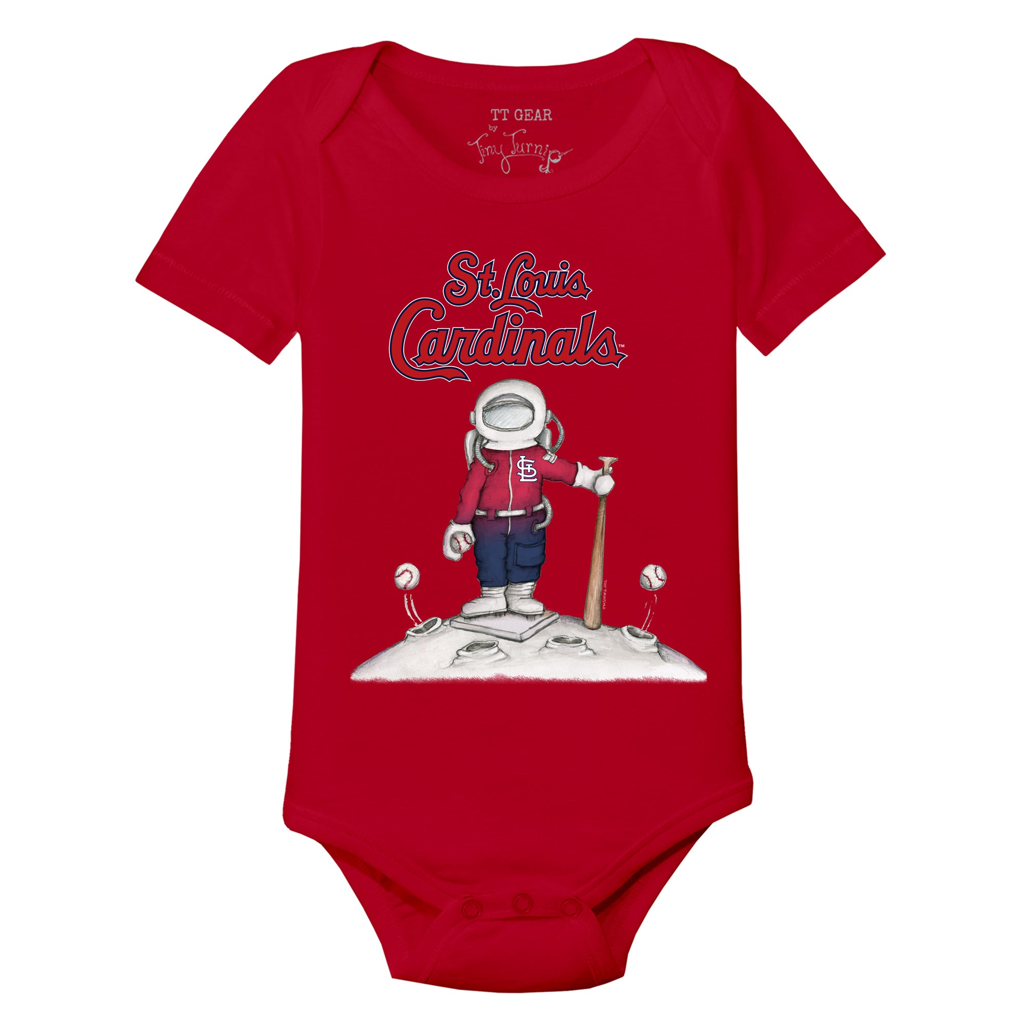 Infant Tiny Turnip Red St. Louis Cardinals Astronaut T-Shirt