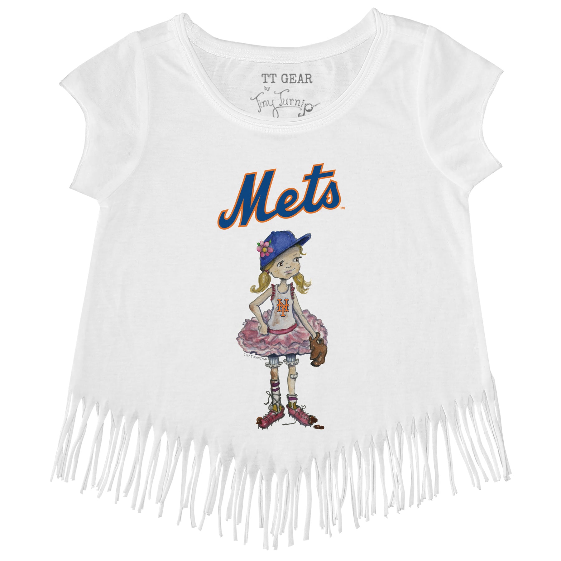 New York Mets Babes Fringe Tee