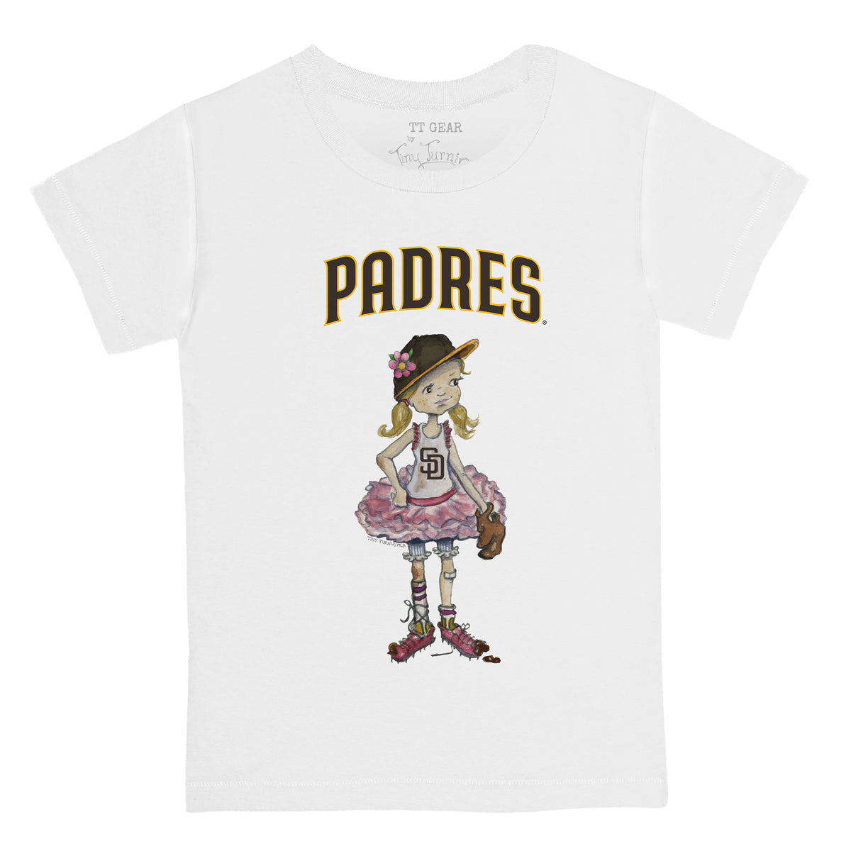 Tiny Turnip San Diego Padres Stega Tee Shirt Women's 3XL / White