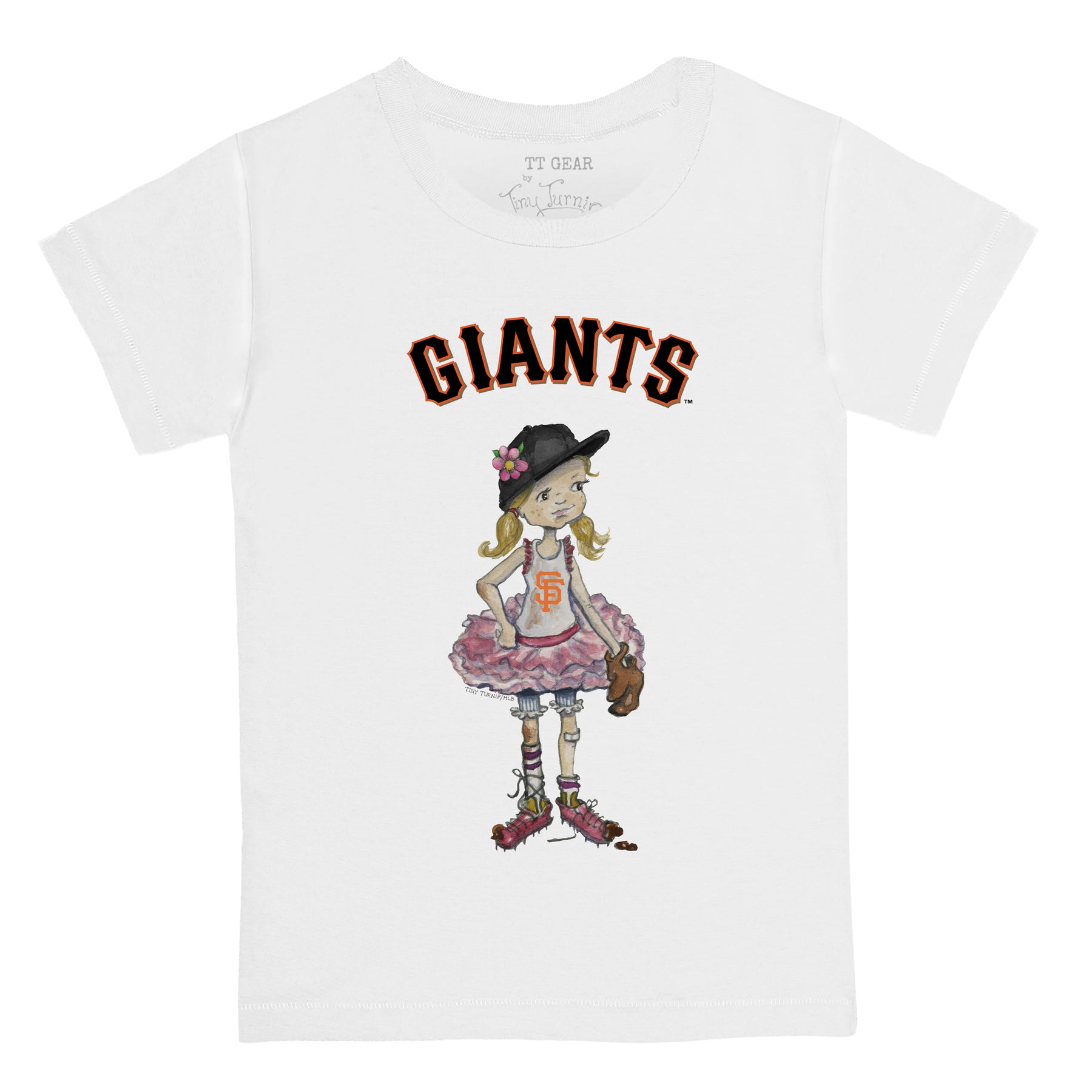 Lids San Francisco Giants Tiny Turnip Toddler Stega T-Shirt - White
