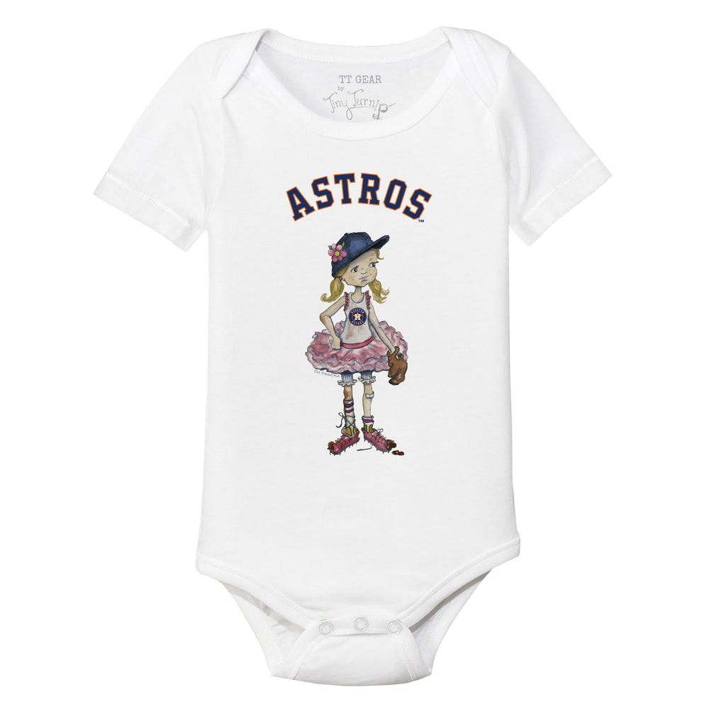 Houston Astros Babes Short Sleeve Snapper | Tiny Turnip