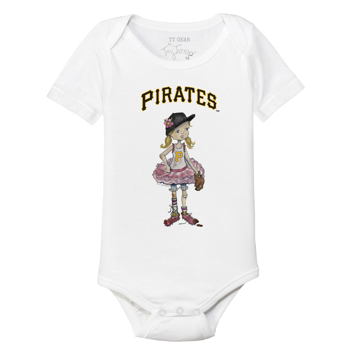 Pittsburgh Pirates Babes Short Sleeve Snapper