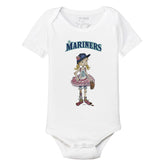 Seattle Mariners Babes Short Sleeve Snapper