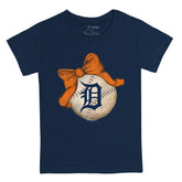 Detroit Tigers Baseball Bow Tee Shirt